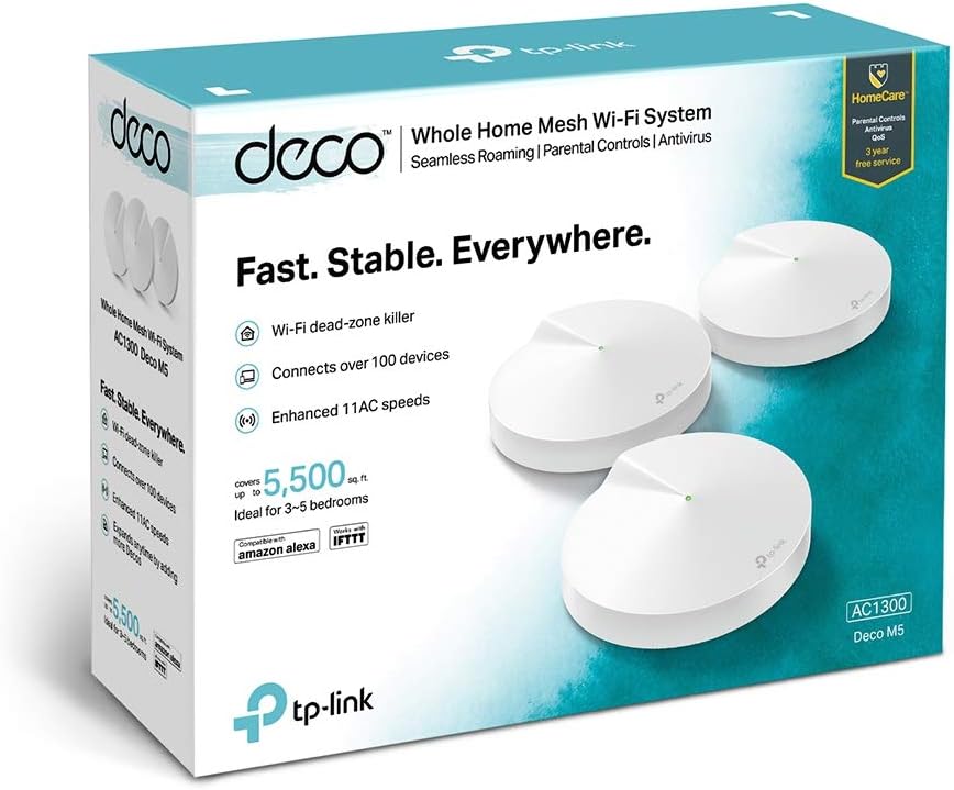 TP-Link Deco M5 AC1300 MU-MIMO Dual-Band Whole Home Wi-Fi System 3-Pack - Botway