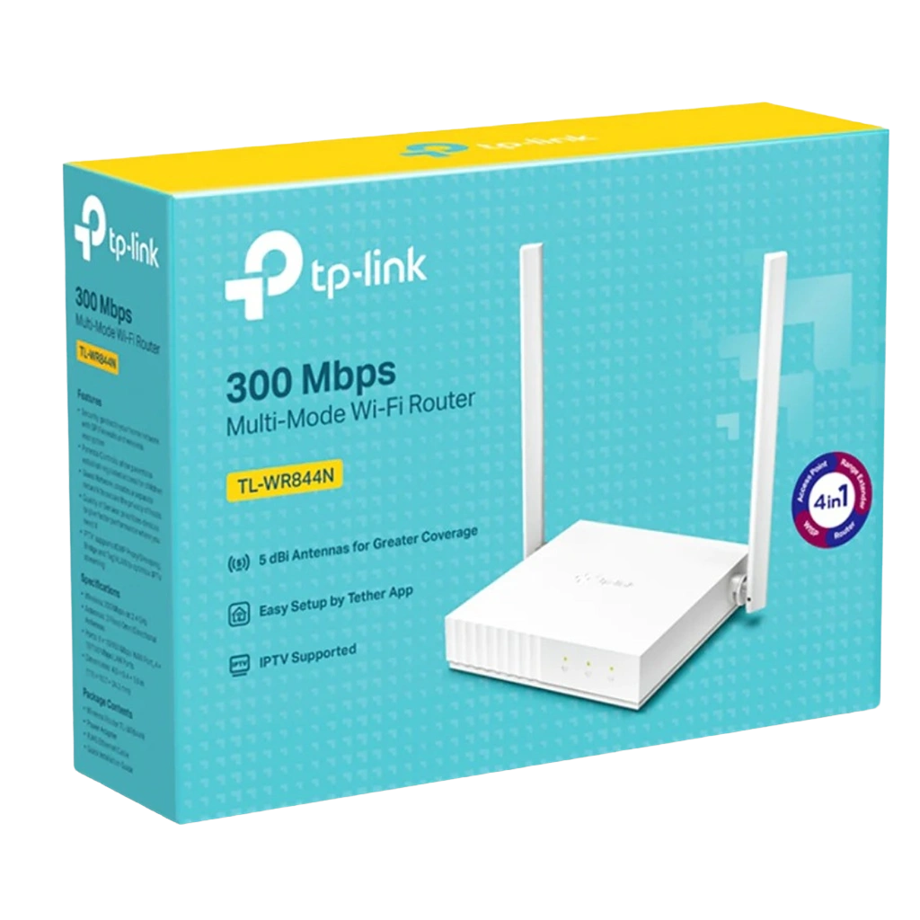 TP-Link TL-WR844N Access Point 4 Port 2 Antenna 300Mbps - Botway