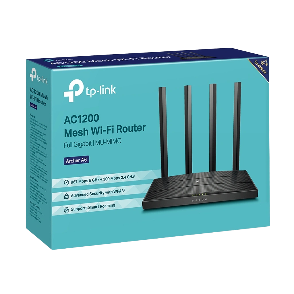 TP-Link Archer C6 Wireless AC Dual Band Router - Botway