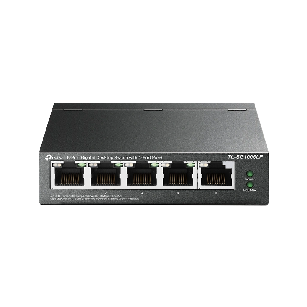 TP-Link TL-SG1005LP Unmanaged PoE Switches &amp; PoE Injector - Botway