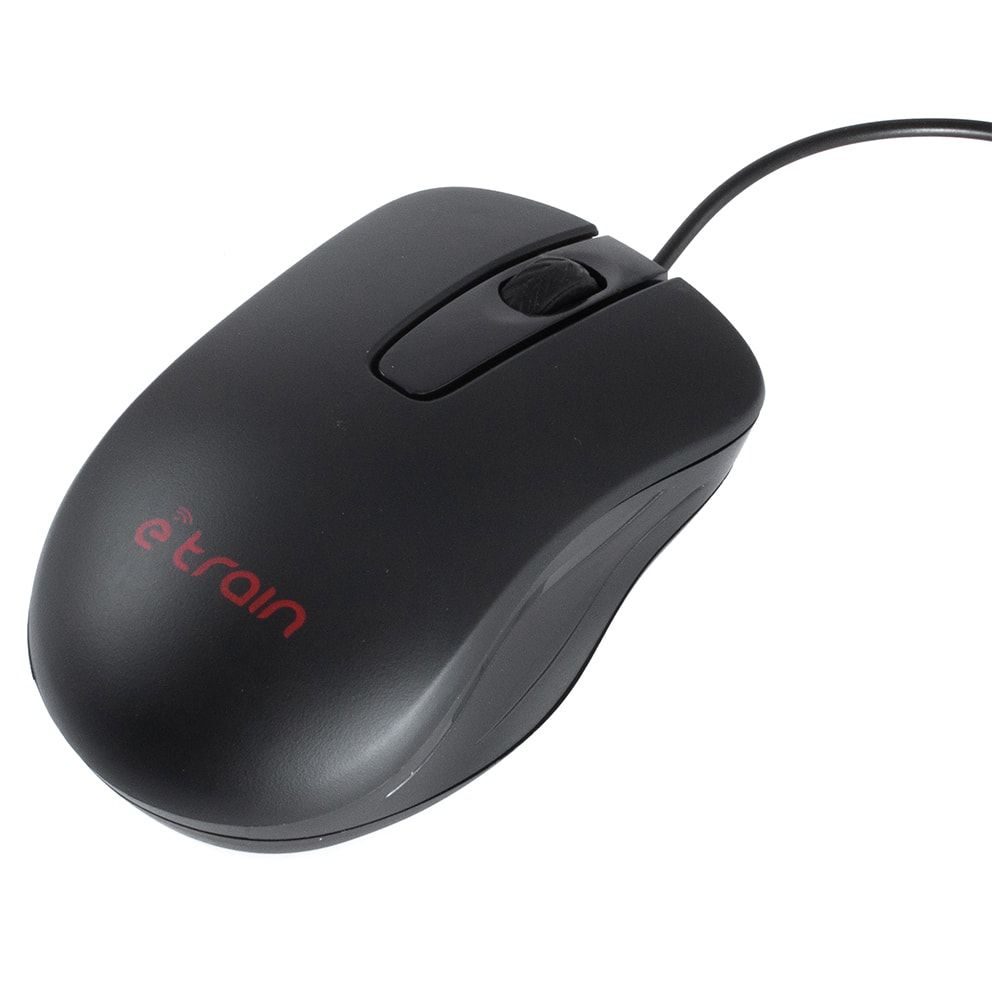 E-Train (MO660) Wired Mouse 1200 DPI - Black - Botway