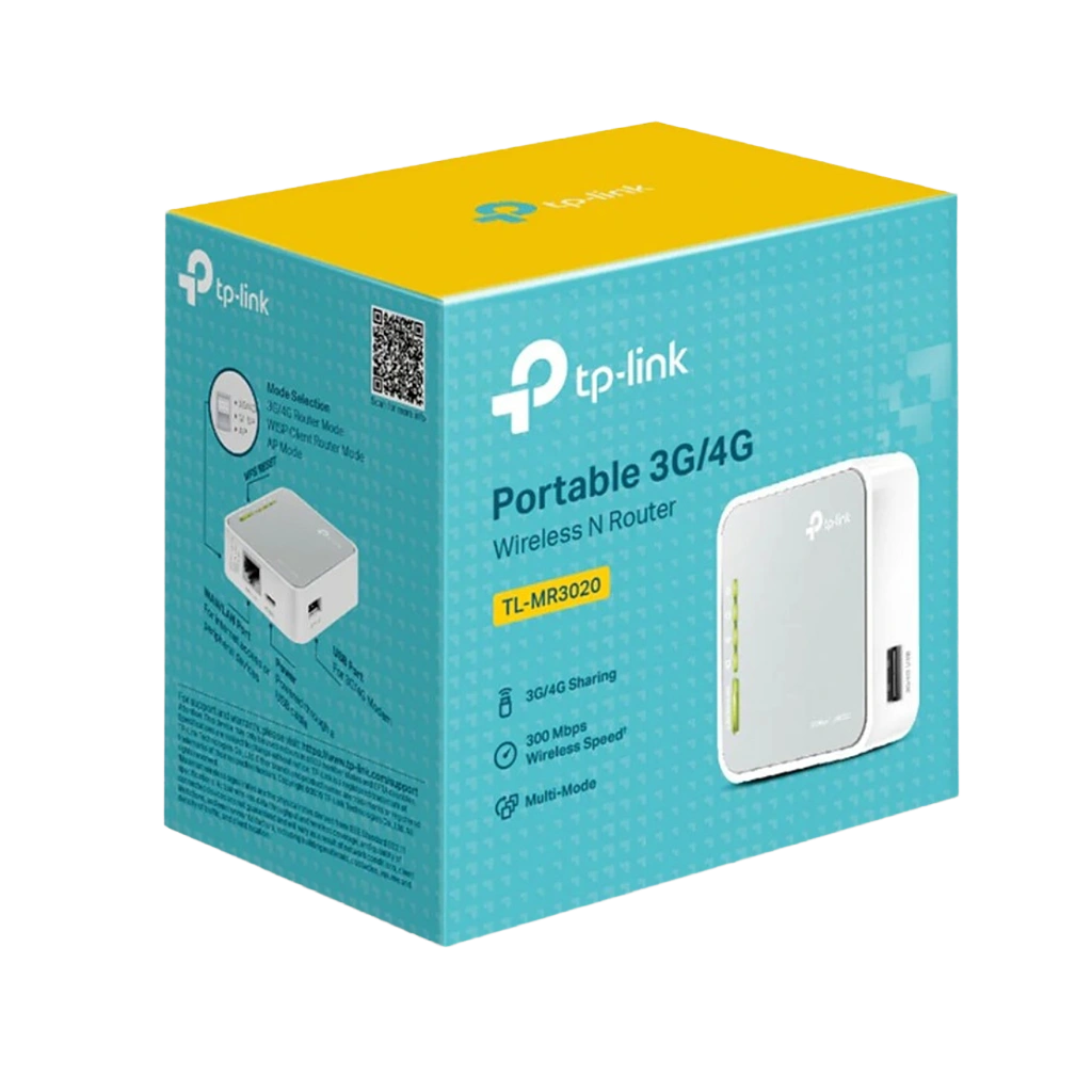 TP-Link TL-MR3020 3G/4G Portable Router 1 Port + USB 300Mbps - Botway