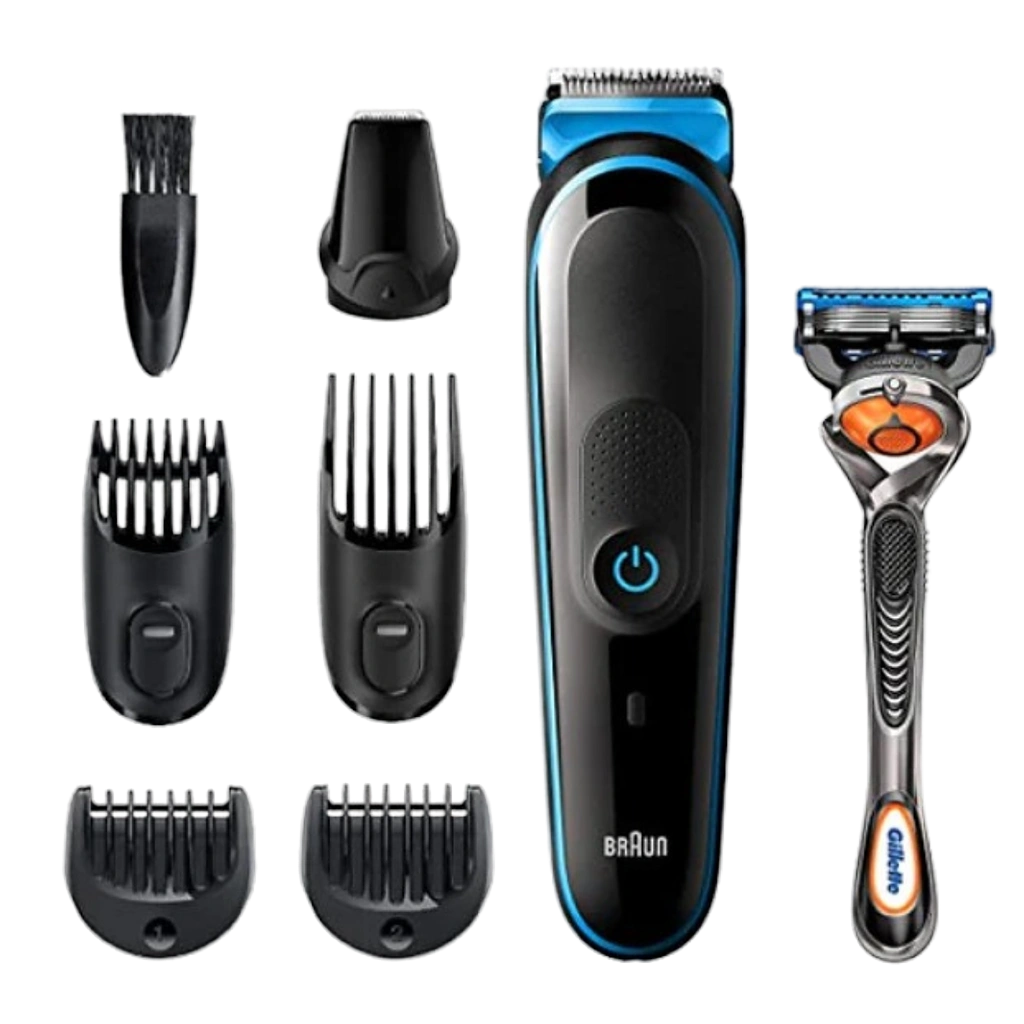 Braun All in One Trimmer 7-in-1 MGK5245 Styling Kit With Gillette Fusion5 ProGlide Razor - Botway