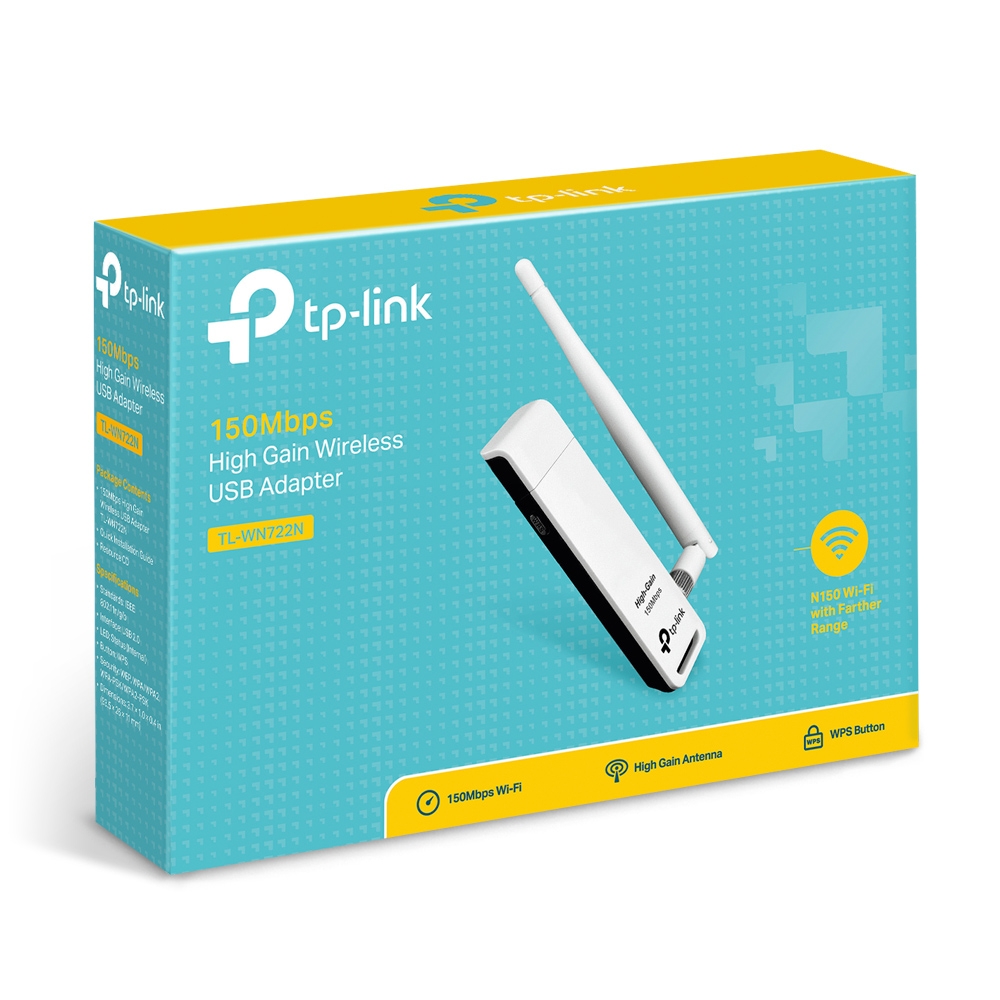 TP-Link TL-WN722N High Gain Wireless USB Adapter - Botway