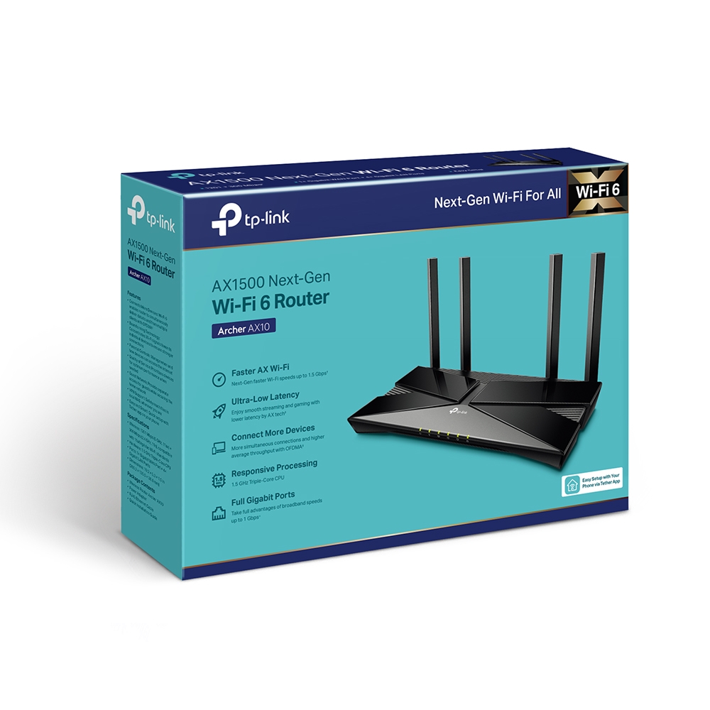 tp-link - Archer AX10 AX1500 Wi-Fi 6 Router - Botway