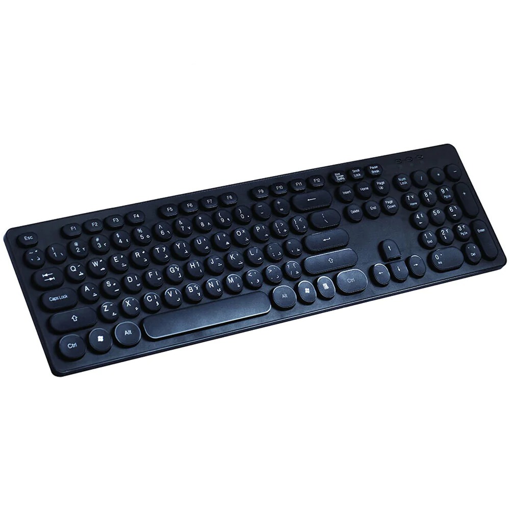 L'avvento - KB206 Wireless Keyboard English & Arabic - Botway