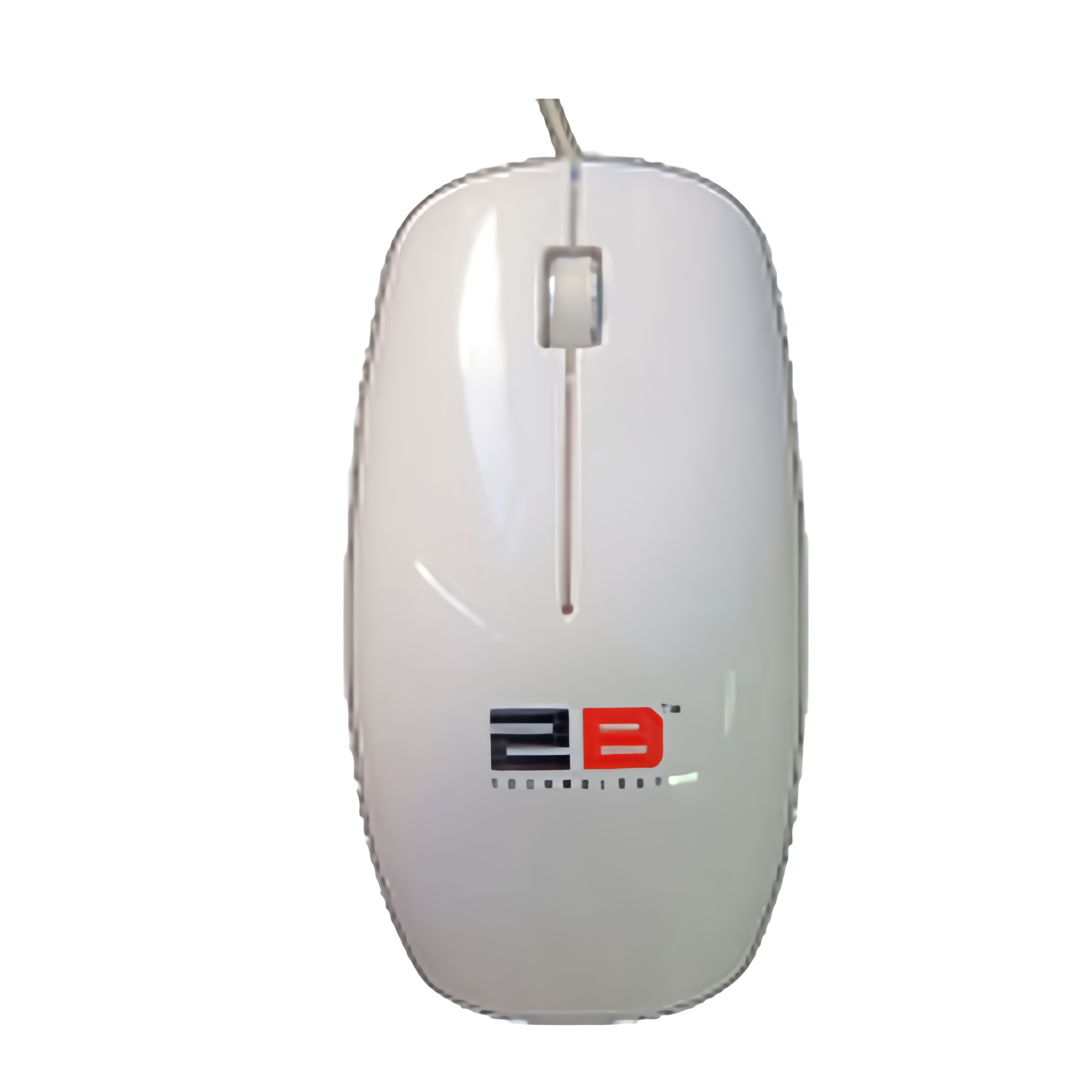 2B - (MO17W) Optical Wired Mouse Piano Finishing - White - Botway