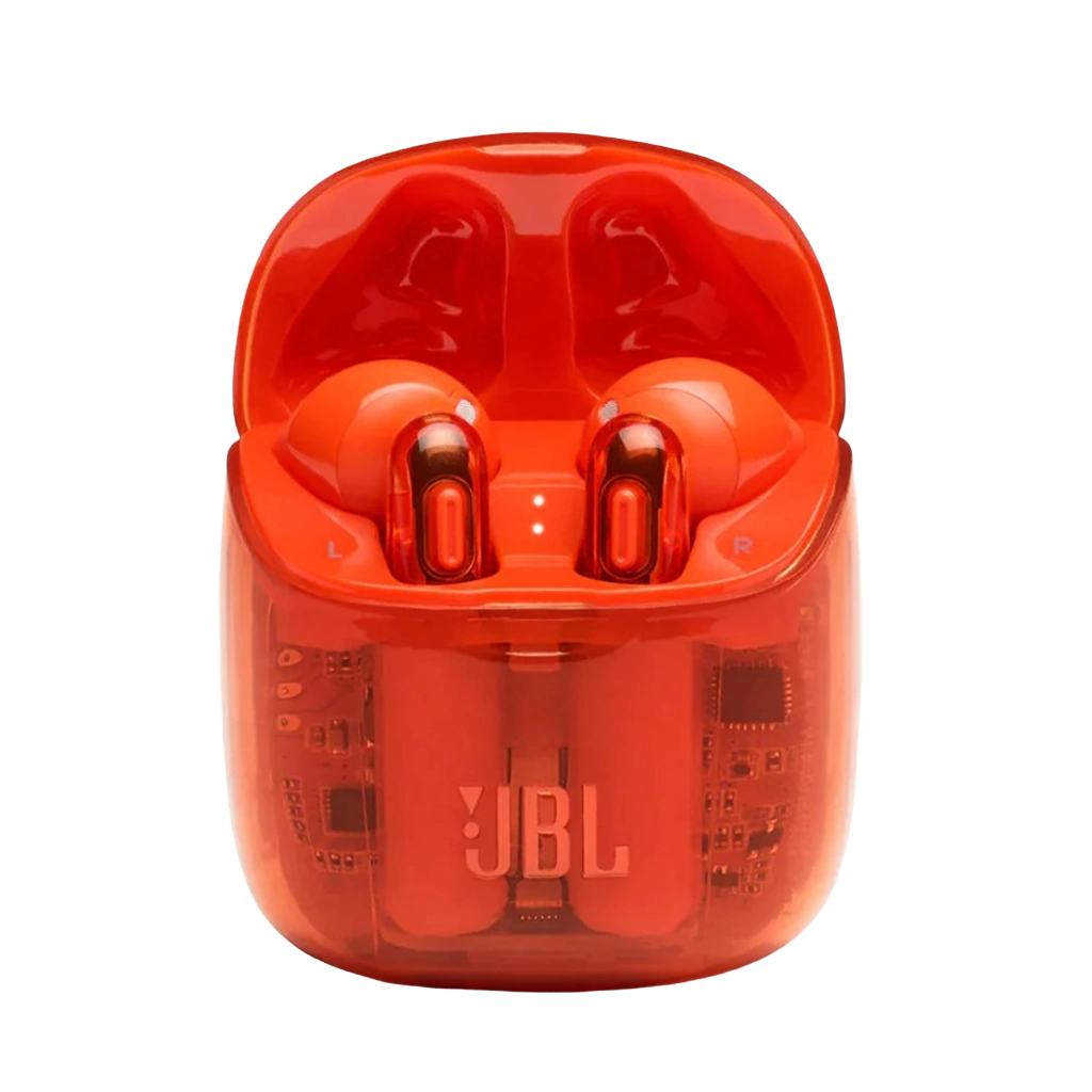 JBL Tune 225TWS Ghost Edition True Wireless Earbuds - Orange - Botway